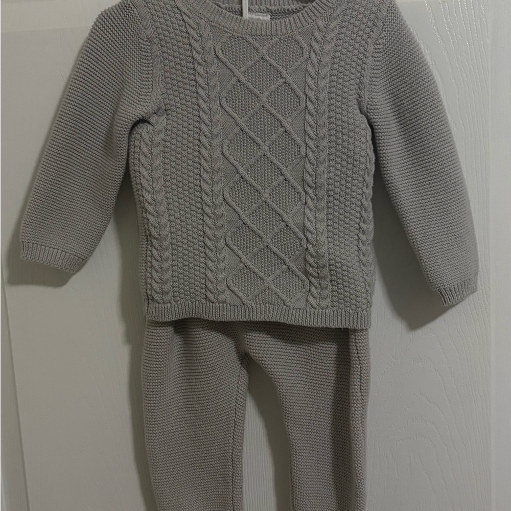 Carter's Light Gray Knit Sweater